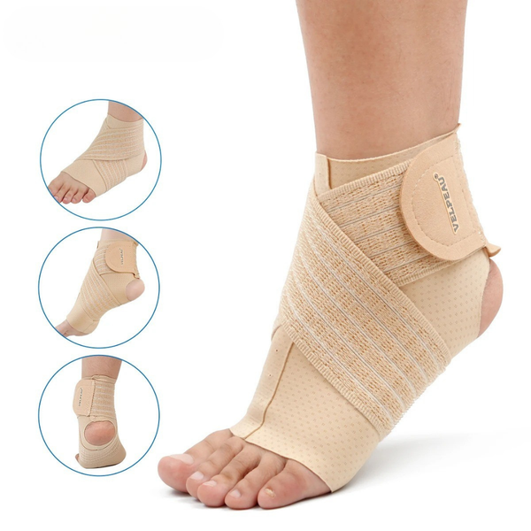 Suporte de Compressão Ajustável para Tendinite de Aquiles e Fascite Plantar - FlexiAnkle