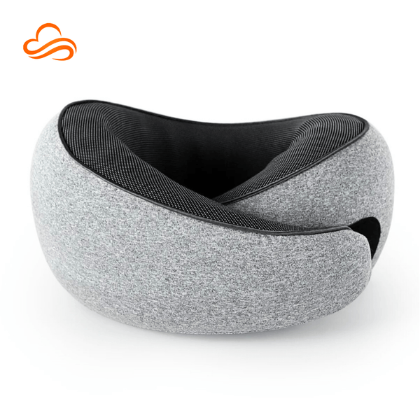 Almofada de Pescoço Ergonômica 360º – Espuma de Memória, Suporte Firme para Viagens