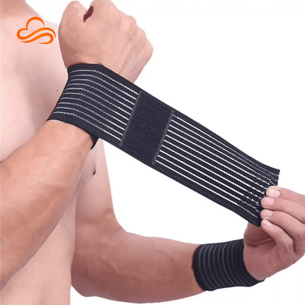 Par de Munhequeiras de Compressão Ajustável – Suporte de Pulso, Prevenção de Lesões e Estabilidade para Treinos de Força