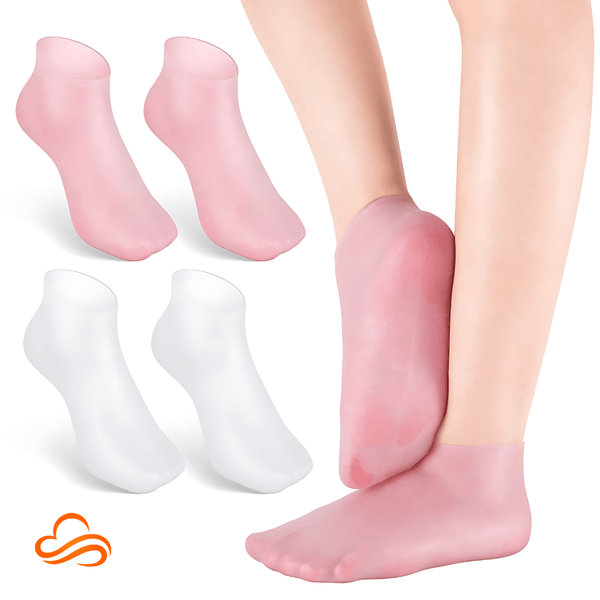 Meia de Silicone com Gel Hidratante – Tratamento Intensivo Contra Rachaduras e Pés Ressecados