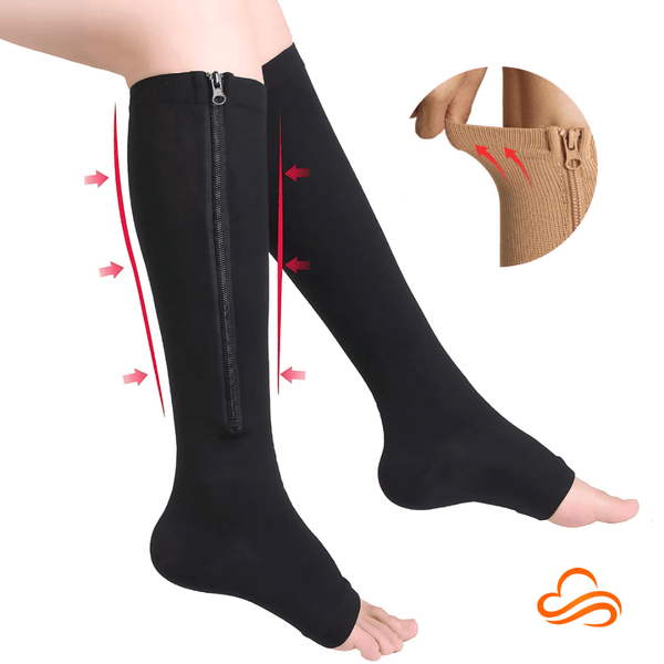 Meia de Compressão Suave – Conforto e Alívio da Sensação de Inchaço e Cansaço nas Pernas