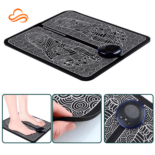 Tapete Massageador Elétrico EMS Portátil – Alívio da Dor, Tensão e Inchaço nos Pés